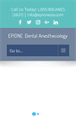 Mobile Screenshot of epionedentalanesthesiology.com