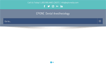 Tablet Screenshot of epionedentalanesthesiology.com